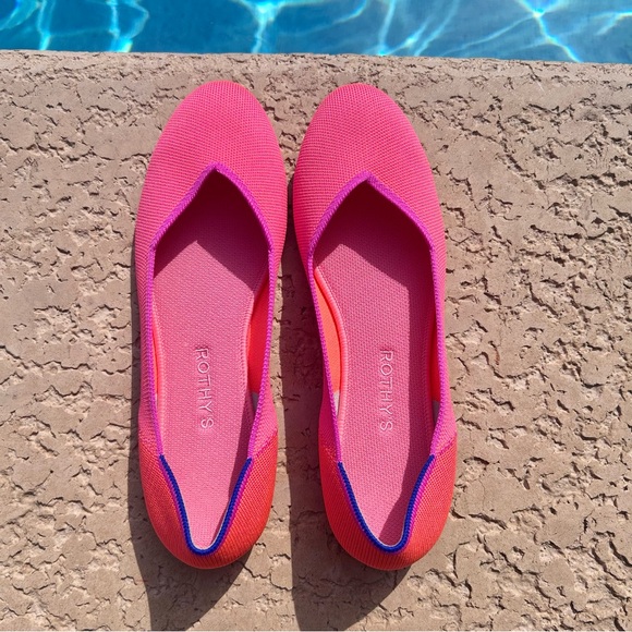 Rothy’s Tropical Pink 10.5 Round Toe Flats - Picture 3 of 7